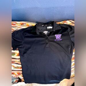 Adidas University of Washington Golf Shirt Size M